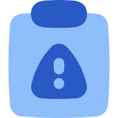 Clipboard Task Alert Icon from Flex Flat Set