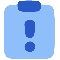 Clipboard Task Alert Icon from Plump Flat Set