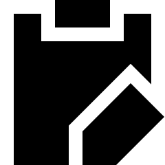 Clipboard Task Note Edit Icon from Sharp Solid Set