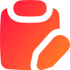 Clipboard Task Note Edit Icon from Flex Gradient Set