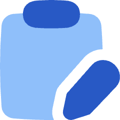 Clipboard Task Note Edit Icon from Flex Flat Set