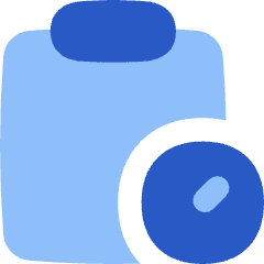 Clipboard Task Pending Action Icon from Flex Flat Set