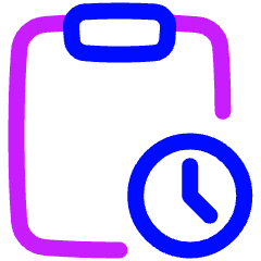 Clipboard Task Pending Action Icon from Plump Neon Set