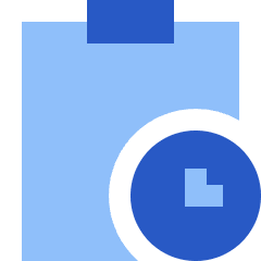 Clipboard Task Pending Action Icon from Sharp Flat Set