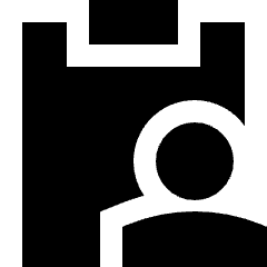 Clipboard Task Person In Charge Icon from Sharp Solid Set