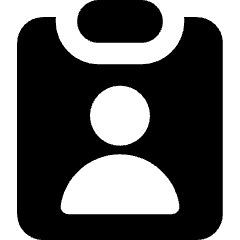 Clipboard Task Person In Charge Icon from Core Solid Set
