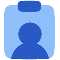 Clipboard Task Person In Charge Icon from Plump Flat Set