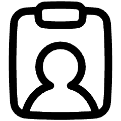 Clipboard Task Person In Charge Icon from Plump Line Set