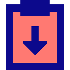 Clipboard Task Returned Icon from Sharp Pop Set
