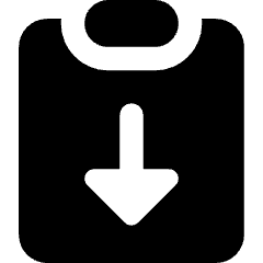 Clipboard Task Returned Icon from Core Solid Set