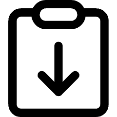 Clipboard Task Returned Icon from Core Line Set