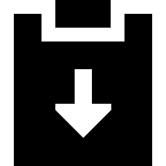 Clipboard Task Returned Icon from Sharp Solid Set