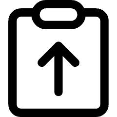 Clipboard Task Submitted Icon from Core Line Set