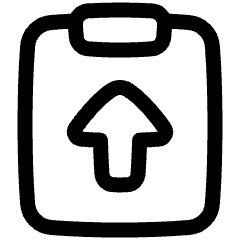 Clipboard Task Submitted Icon from Plump Line Set
