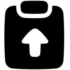Clipboard Task Submitted Icon from Plump Solid Set
