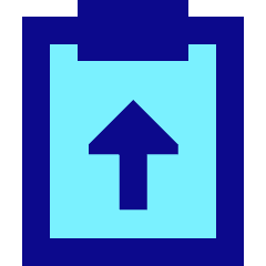 Clipboard Task Submitted Icon from Sharp Pop Set