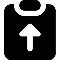 Clipboard Task Submitted Icon from Core Solid Set