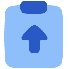 Clipboard Task Submitted Icon from Plump Flat Set