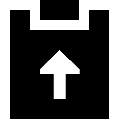 Clipboard Task Submitted Icon from Sharp Solid Set