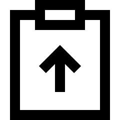 Clipboard Task Submitted Icon from Sharp Line Set