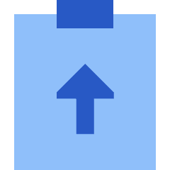 Clipboard Task Submitted Icon from Sharp Flat Set