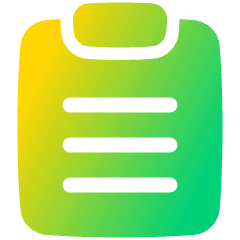 Clipboard Text Icon from Plump Gradient Set