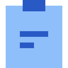 Clipboard Text Icon from Sharp Flat Set