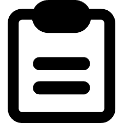 Clipboard Text Icon from Core Remix Set