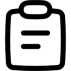 Clipboard Text Icon from Flex Line Set