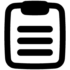 Clipboard Text Icon from Plump Remix Set