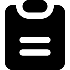 Clipboard Text Icon from Core Solid Set