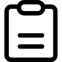Clipboard Text Icon from Core Line Set