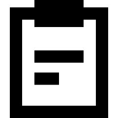 Clipboard Text Icon from Sharp Remix Set