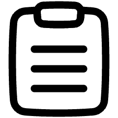 Clipboard Text Icon from Plump Line Set