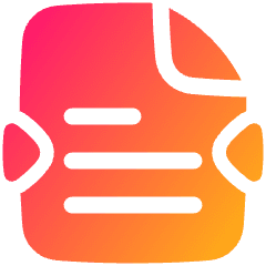 Compress PDF Icon from Plump Gradient Set