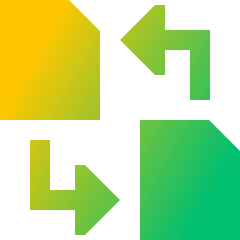 Convert PDF 1 Icon from Sharp Gradient Set