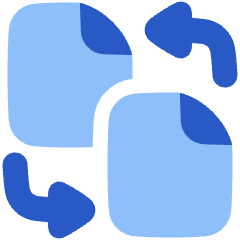 Convert PDF 1 Icon from Plump Flat Set