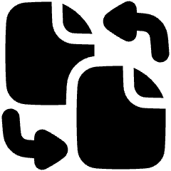 Convert PDF 1 Icon from Plump Solid Set