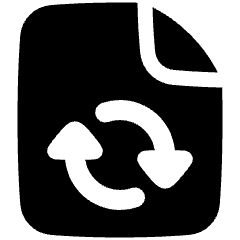 Convert PDF 2 Icon from Plump Solid Set