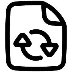 Convert PDF 2 Icon from Plump Line Set