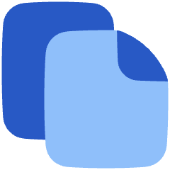 Copy Document Icon from Plump Flat Set