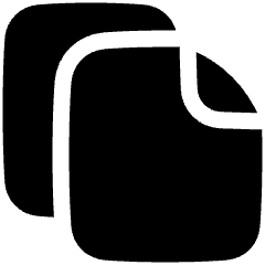 Copy Document Icon from Plump Solid Set