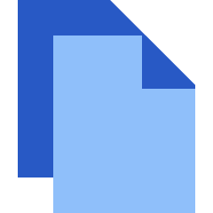 Copy Document Icon from Sharp Flat Set