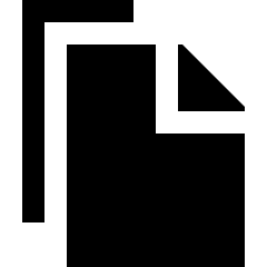 Copy Document Icon from Sharp Solid Set