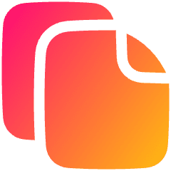 Copy Document Icon from Plump Gradient Set