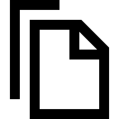 Copy Document Icon from Sharp Line Set