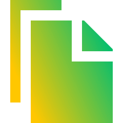 Copy Document Icon from Sharp Gradient Set