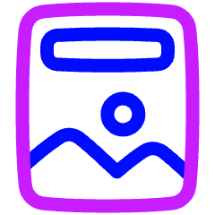 Cover Pages Icon from Plump Neon Set