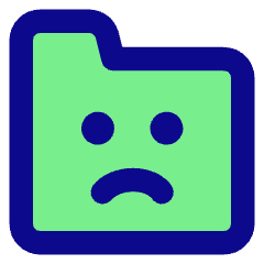 Cute Folder Emoji Sad Icon from Core Pop Set
