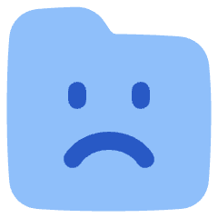 Cute Folder Emoji Sad Icon from Plump Flat Set